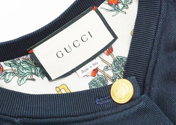 ◆【GUCCI グッチ】ロゴプリント スウェットコート 572807 XXS_画像4