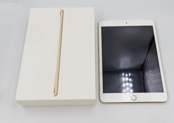 ◇【docomo/Apple】iPad mini 3 Wi-Fi+Cellular 16GB MGYR2J/A タブレット ゴールド_画像9