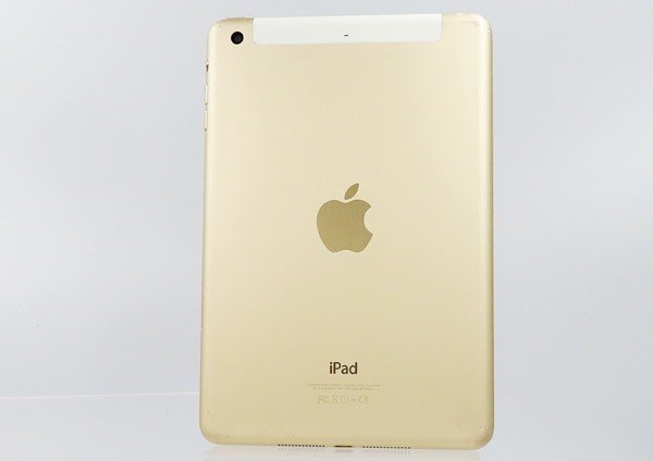 ◇【docomo/Apple】iPad mini 3 Wi-Fi+Cellular 16GB MGYR2J/A タブレット ゴールド_画像1