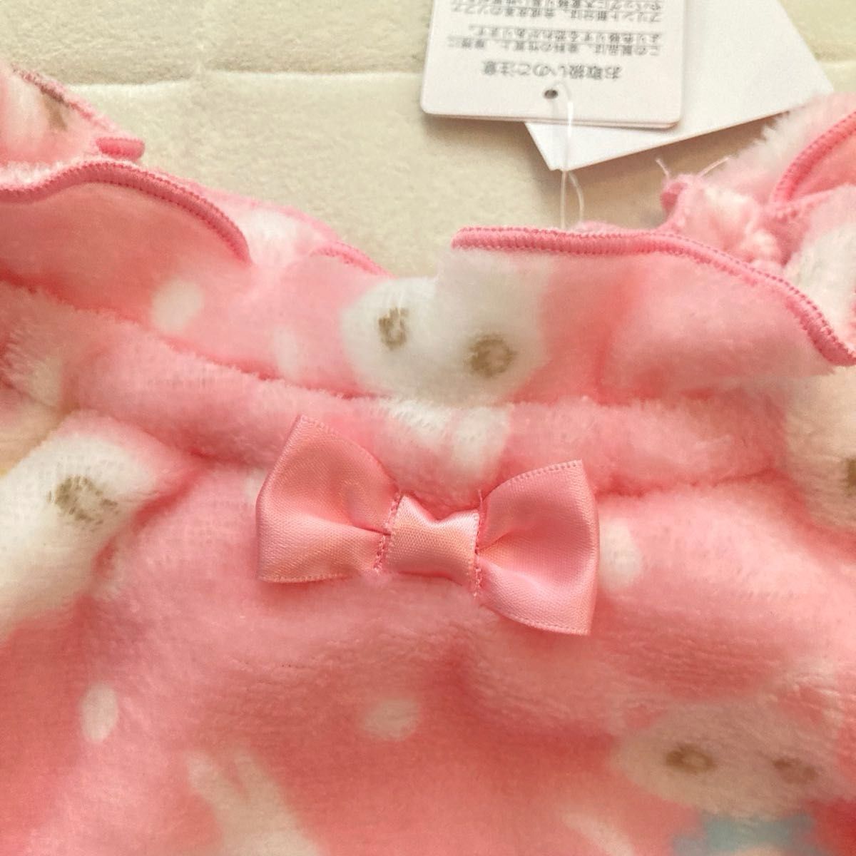 【新品】キッズ　女の子　ピンク　パジャマ　セット　ネコ　ネコ　猫　リボン　秋冬　 長袖　ふわふわ　モコモコ　110