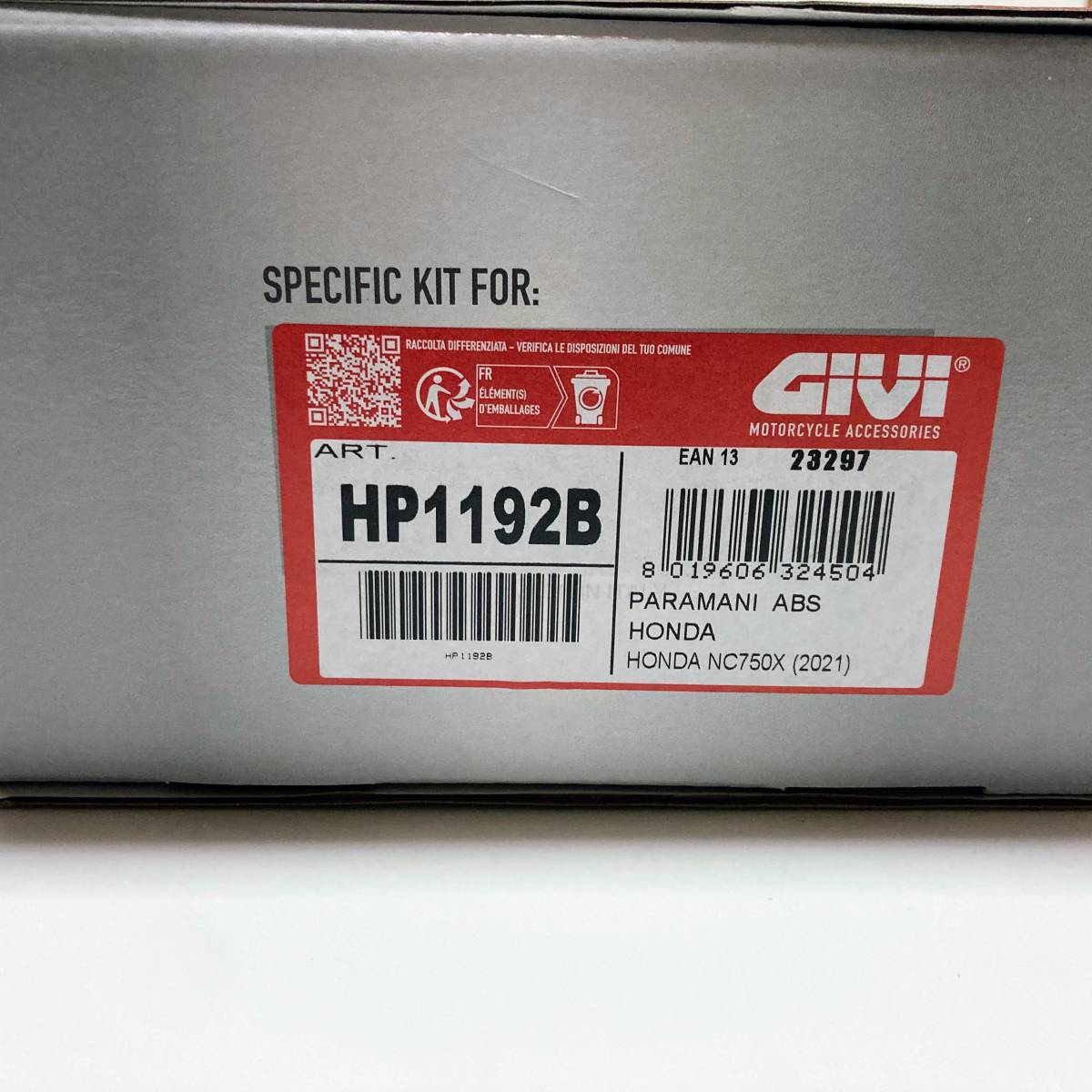 GIVI HP1192B HONDA NC750X(21-) CB500X(19-) ハンドガード S319_画像4