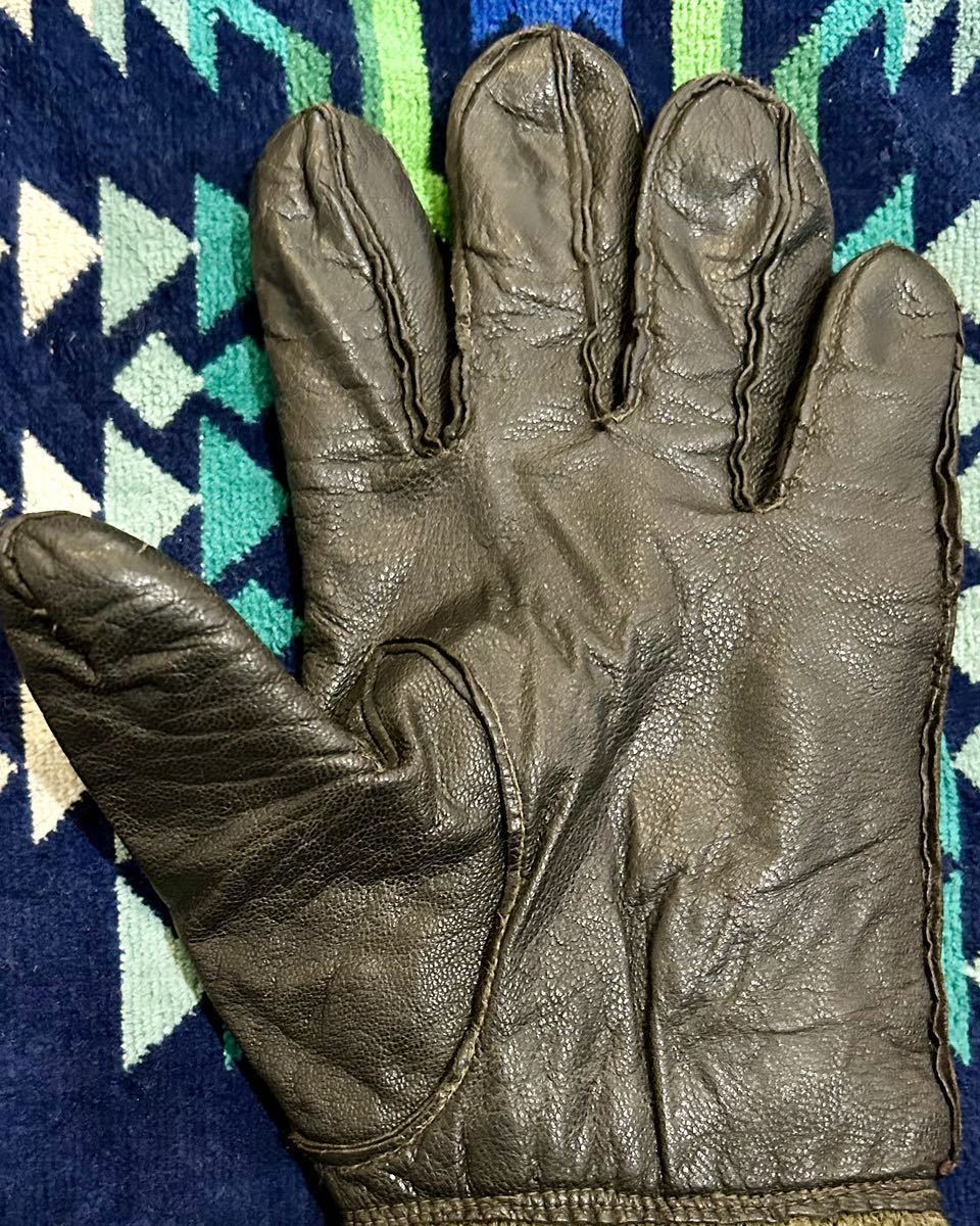 ★〜’90s★Czeck Army Leather Glove★Brown Sheepskin × Olive Wool Rib★SIZE 8★神戸KNOC KOUT購入★チェコ軍★Pilot Glove_ブラッシングを怠らずに行っていました