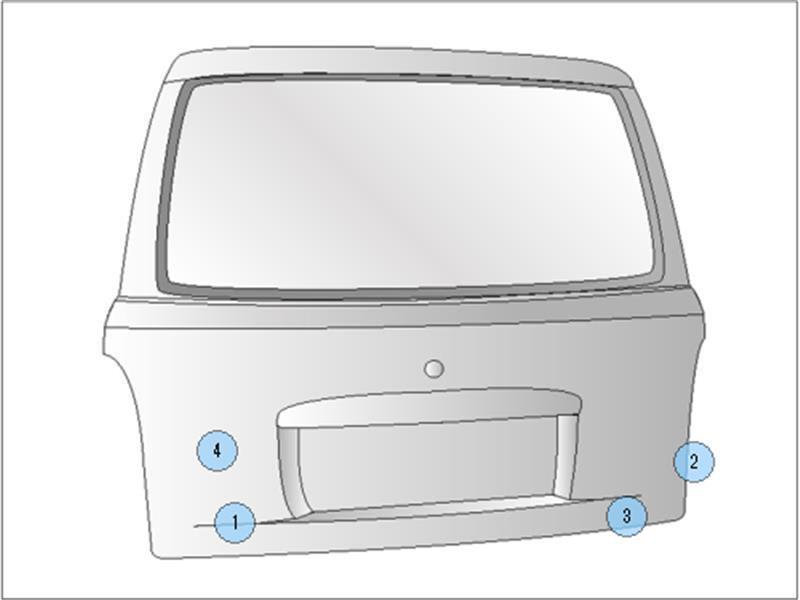 スズキ 純正 MRワゴン 《 MF33S 》 バックドア 69100-50M00 P80600-23013018_画像6