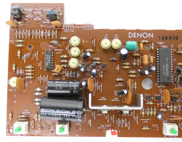 ■DENON レコードプレーヤー DP-31F ② コントロール・制御基板 IR3T02 IR3T03搭載_画像3