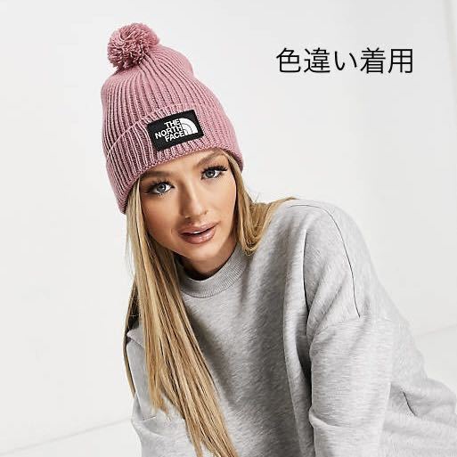 THE NORTH FACE メンズ レディース ノースフェイス ニット帽 LOGOロゴボックス ポンポン ビーニー ブラック ホワイト 正規品_画像7