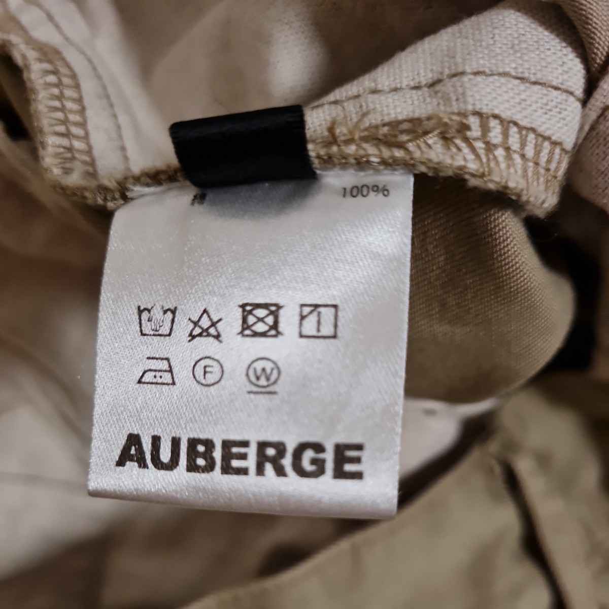 【美品】AUBERGE LV CHINOS size40 ベージュ_画像3