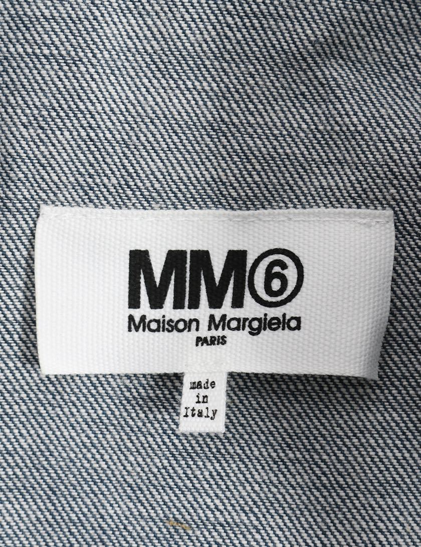 新品タグ付きMM6 MAISON MARGIELA フリル デニム ジャケット 40_画像7