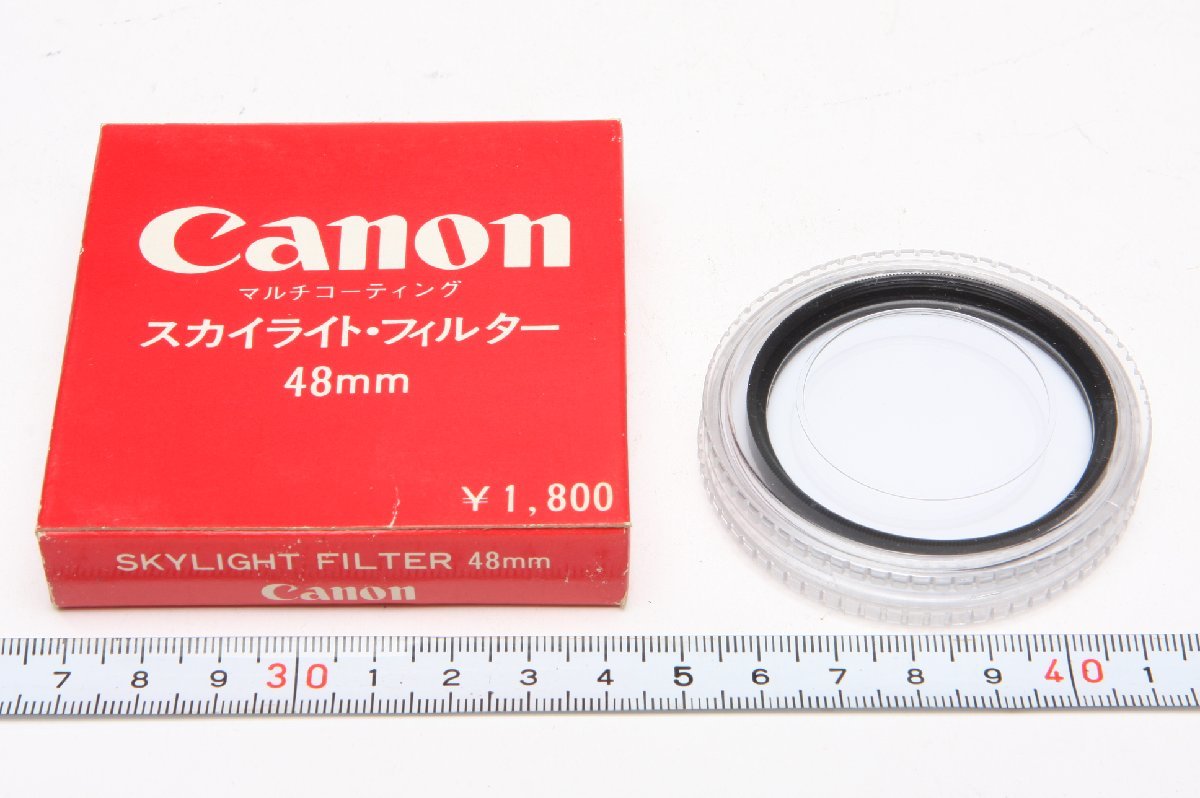 ※ 【新品未使用】 48mm Canon キヤノン SKY LIGHT FILTER スカイライトフィルター 箱付 c0080L2_画像1