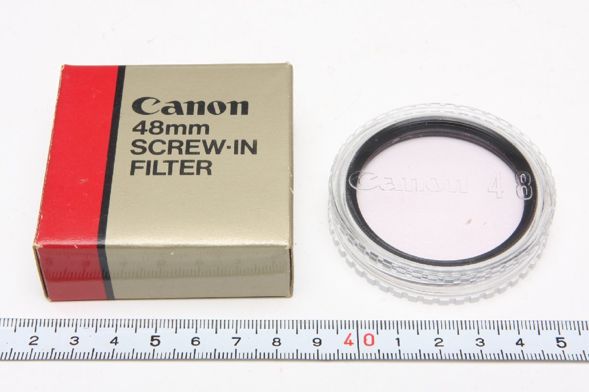 ※ 【新品未使用】 48mm 純正品 Canon キヤノン SKY LIGHT 1x FILTER スカイライトフィルター 箱付 c0081_画像1