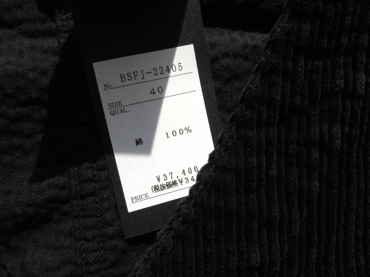 新品 ★ BLACK SIGN ブラックサイン 「Random Cord Engineer Jacket」ランダムコーデュロイワークジャケット L 定価：37,400円_画像2