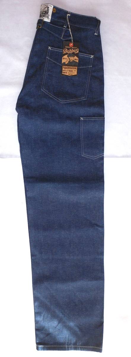 新品★Dapper`s(ダッパーズ) ダブルニ－ワークパンツ「Classical Railroader Double Knee Work Pants」W34 定：29.480円 てい_画像4