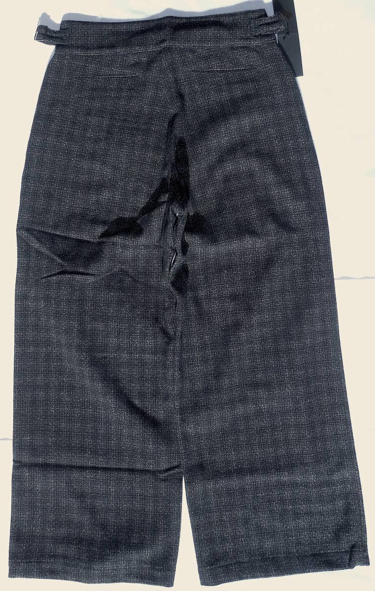 新品★ BLACK SIGN ブラックサイン 「Wolf Tweed Wide Gurkha Pants」ウルフ・ツイード・ワイド・グルカパンツ L 定価：43.700円_画像2