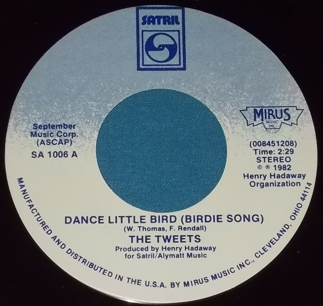 ☆7inch EP★US盤●THE TWEETS「Dance Little Bird (Birdie Dance)」チキン・ダンス/80s名曲!●の画像3