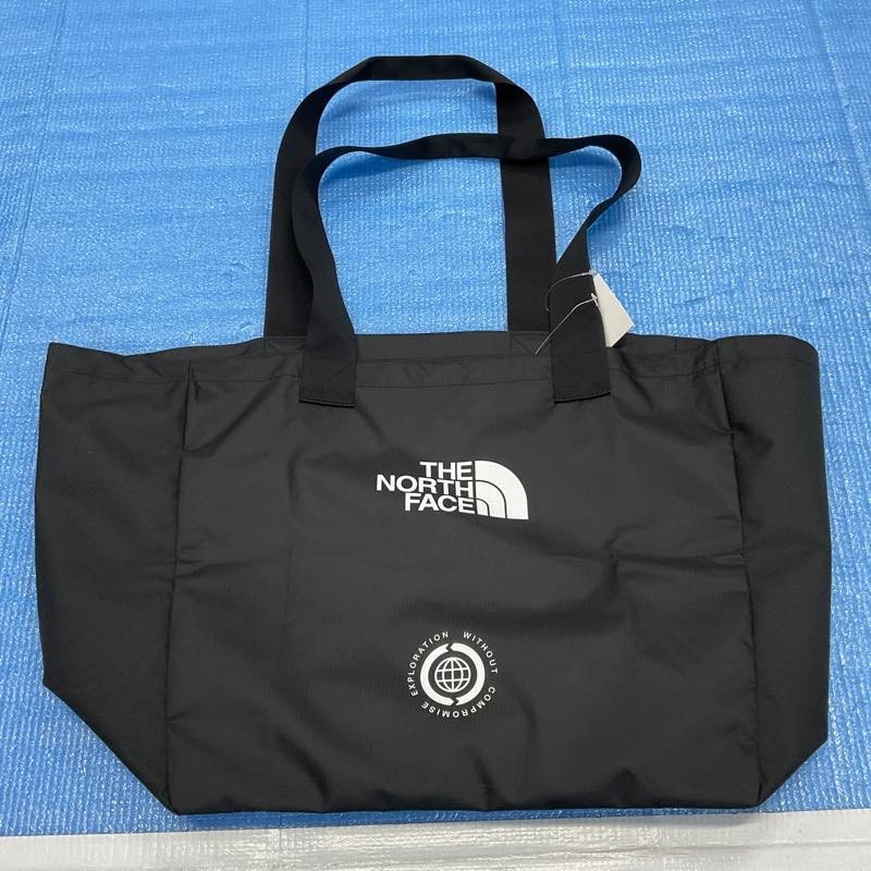 ◆1円～!! 未使用 タグ付◆ノースフェイス EWC TOTE エコバッグ トートバッグ 肩掛け ショルダー 大きめ メンズ レディース 黒 mc01063617_画像2