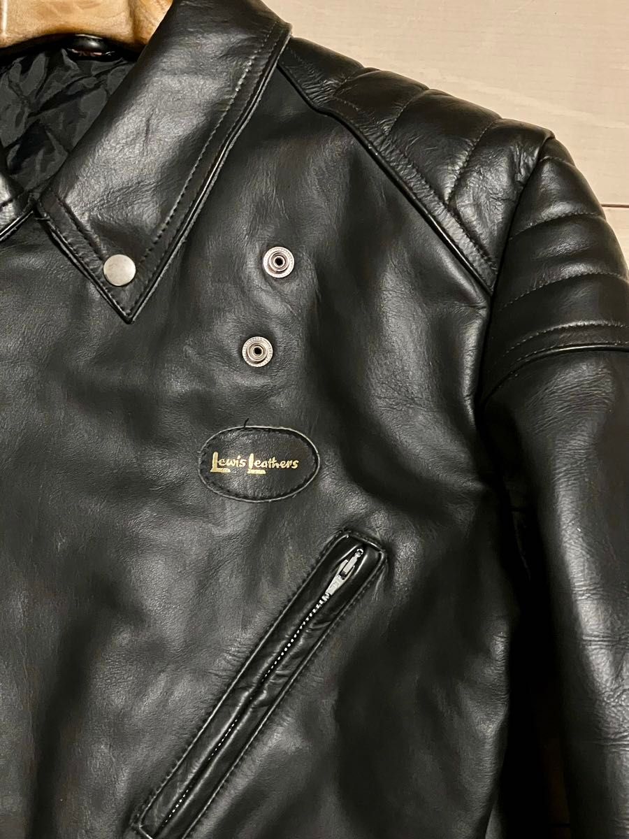 80年代！超美品！Lewis Leathers ルイスレザー ヨーロッパ ヴィンテージ カウハイド 