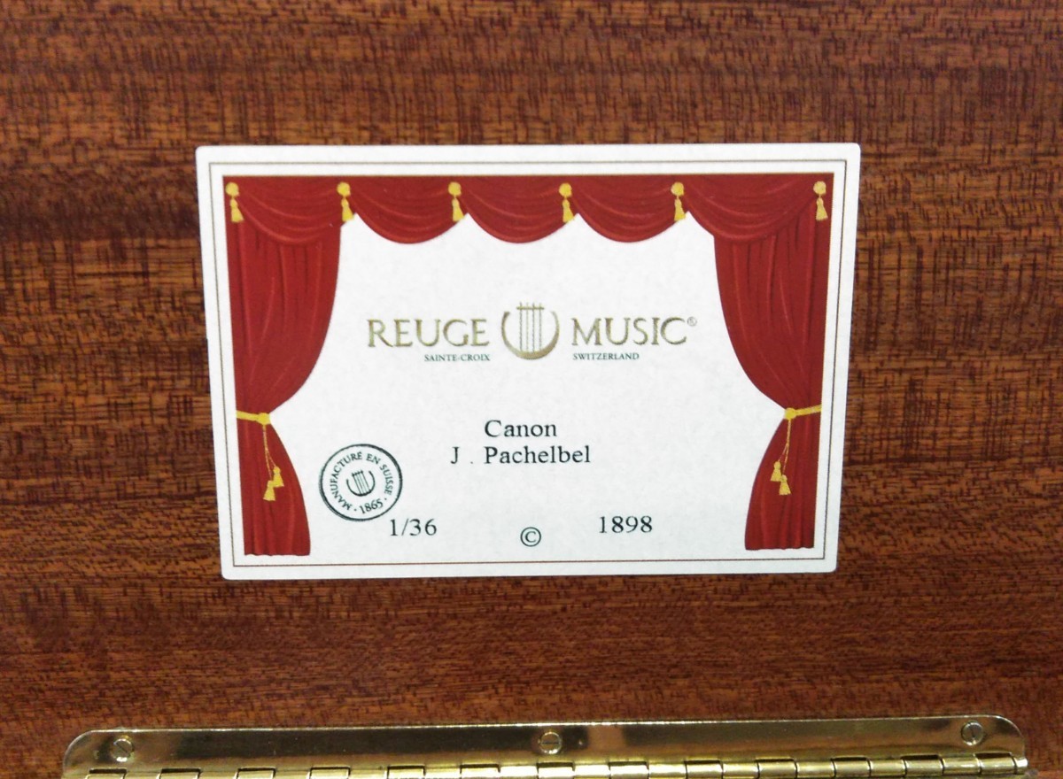 REUGE MUSIC　1/36　1898　Canon　J.Pachelbel　リュージュ　ミュージック　オルゴール　_画像7