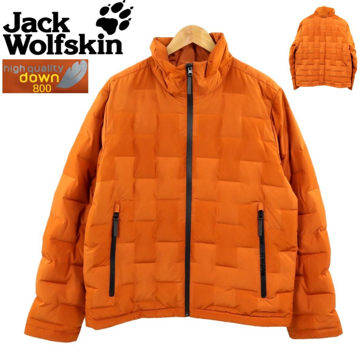 【B2737】【美品】JackWolfskin TECH LAB ジャックウルフスキン テックラボ ダウンジャケット down800 サイズL