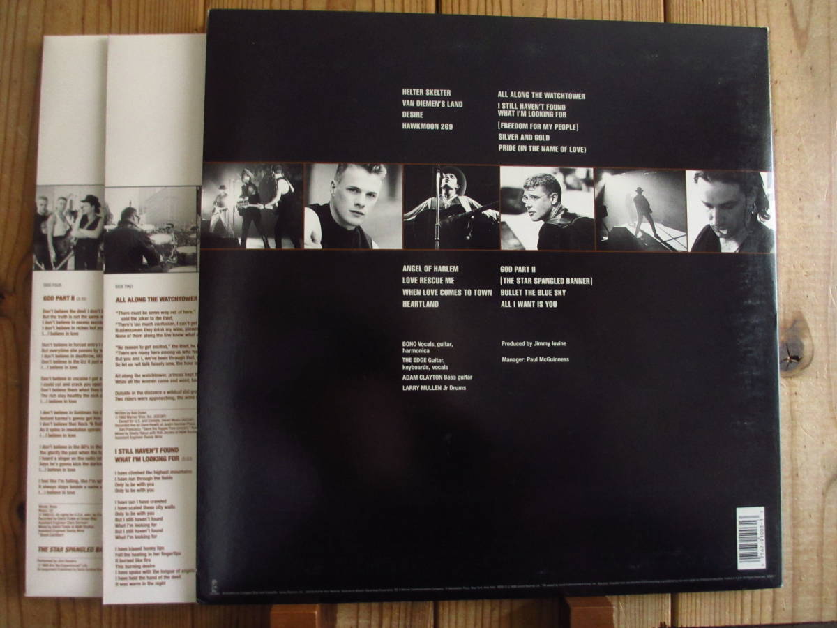 オリジナル / U2 / Rattle And Hum / Island Records / U27 / 2枚組LP_画像3
