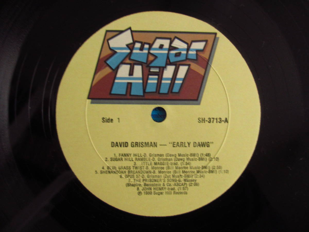 オリジナル / David Grisman / デヴィッド・グリスマン / Early Dawg / Sugar Hill Records / SH 3713 / US盤_画像3