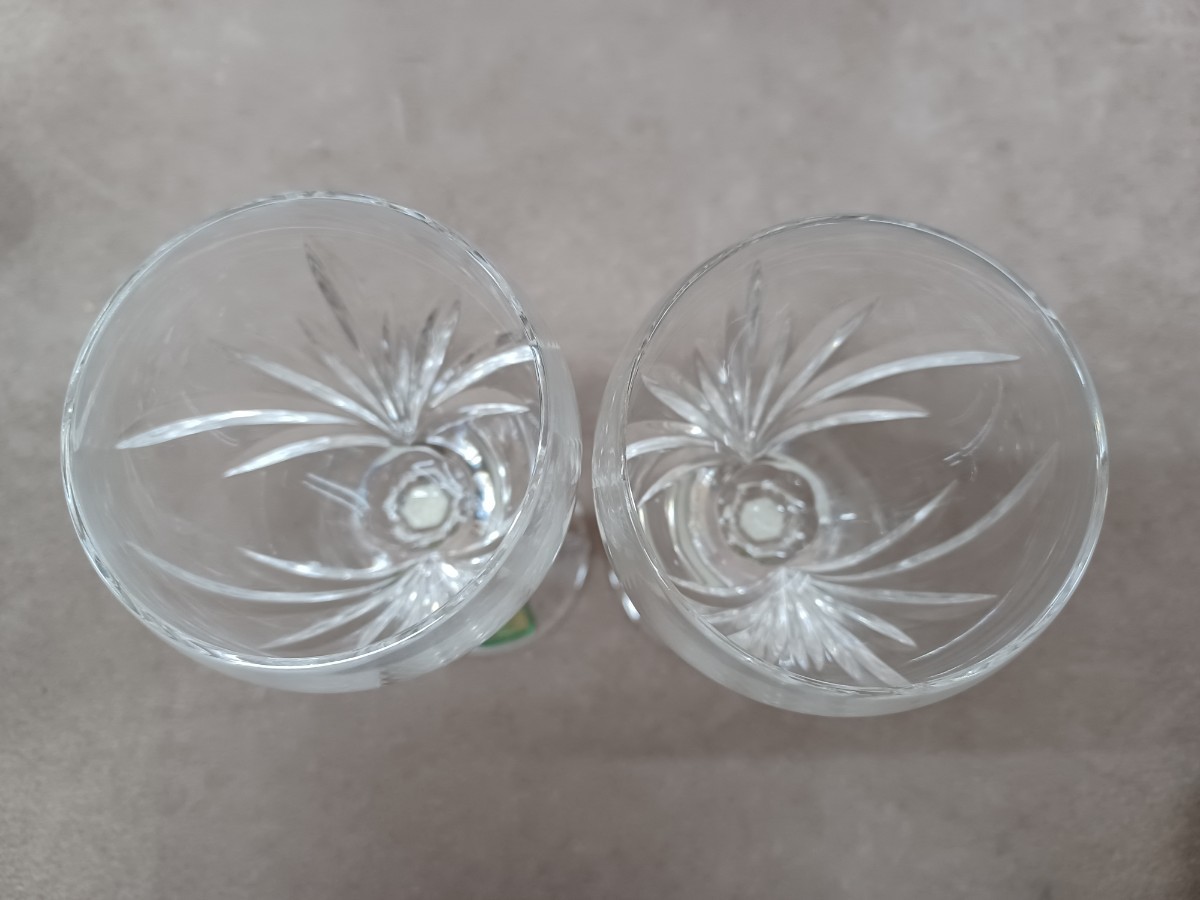 MARQUIS BY WATERFORD CRYSTAL ウォーターフォード クリスタル ペア ワイングラス 2客セット 酒器 食器 キッチン コレクション 奈良発 _画像4