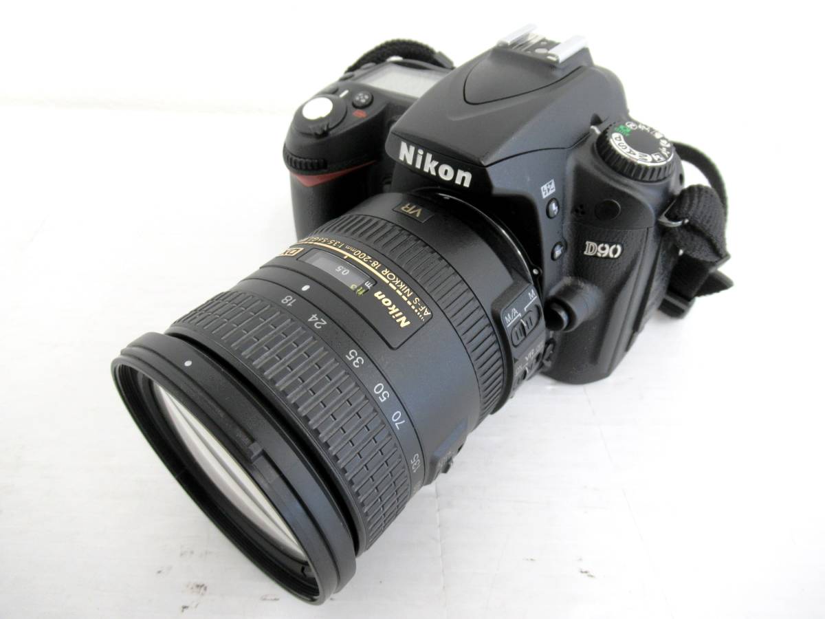 【Nikon/ニコン】子⑤178//防湿保管 Nikon D90 Nikon DX AF-S NIKKOR 18-200mm 1:3.5-5.6GⅡ ED VR_画像2