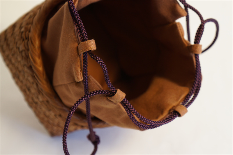 山葡萄 御幸篭 巾籠　野点篭　小物入れ　かごバッグ　伝統工芸品　手提げ　手作り