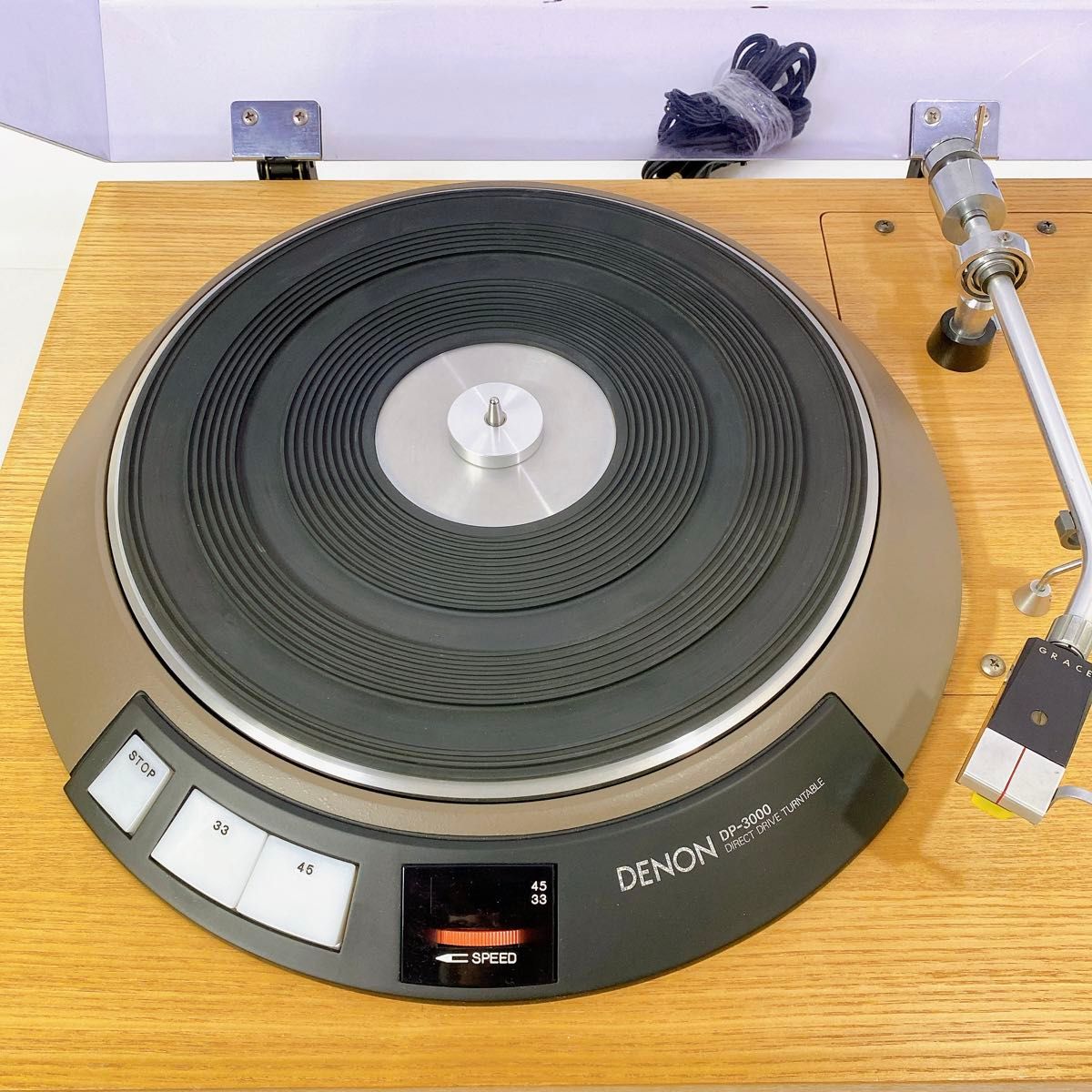 【銘機・動作良好】DENON レコードプレーヤー DP-3000／DK-100F