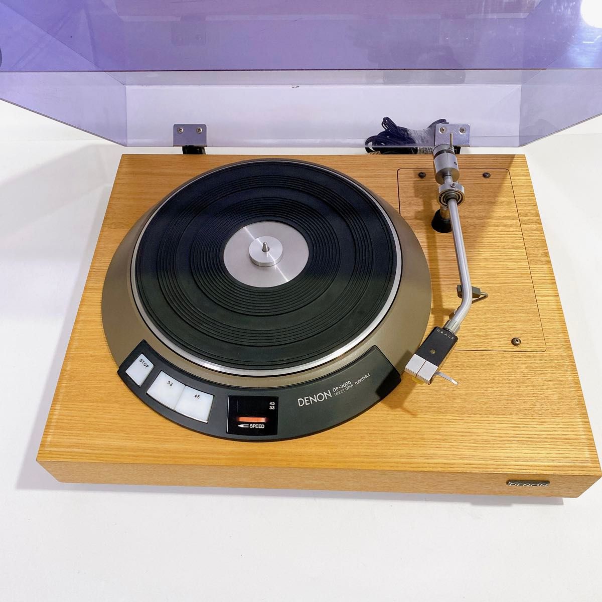 【銘機・動作良好】DENON レコードプレーヤー DP-3000／DK-100F