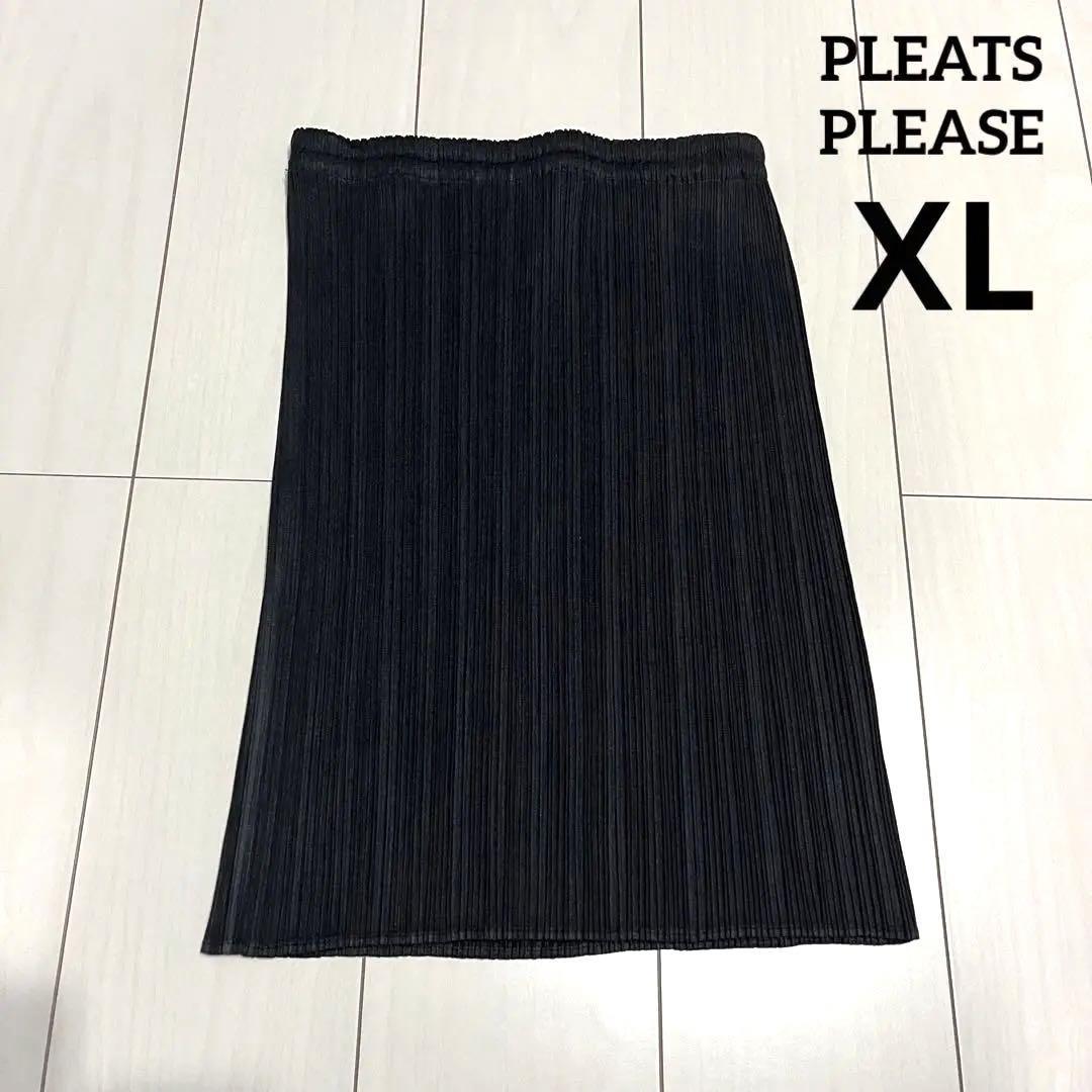 XLサイズ 美品 プリーツプリーズ イッセイミヤケ スカート ブラック