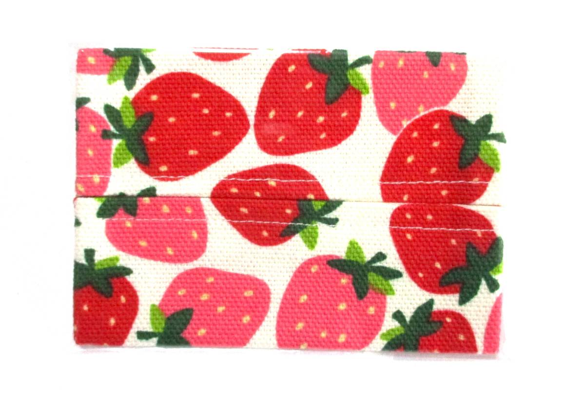  hand made!* thick strawberry . white series *(10x7) pocket tissue case cover ***
