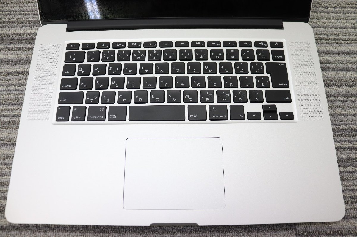 N0120【ジャンク品】Apple / MacBook Pro A1398(Retina.15-inch,Mid2014)/CPU：core i7-4870HQ@2.50GHz/メモリ：8GB×2/SSD：無_画像3