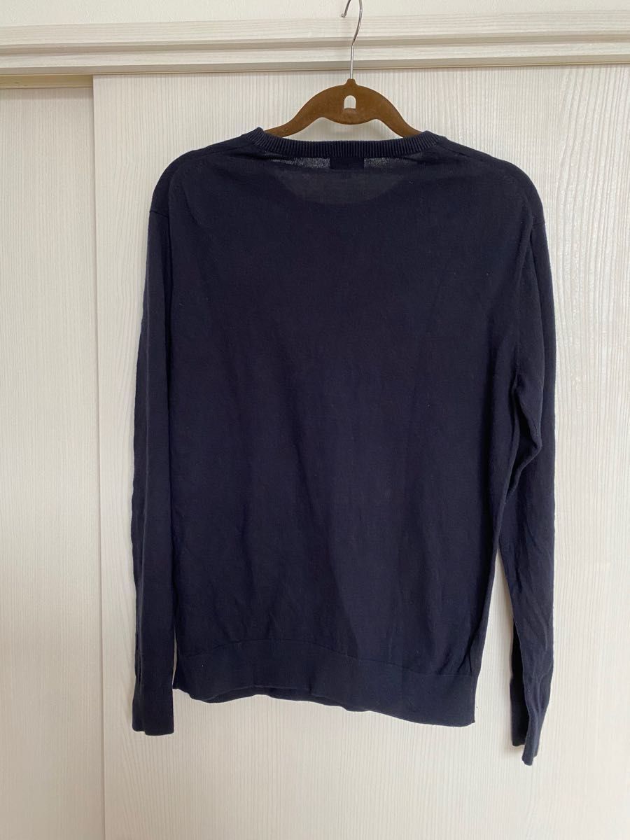 ユニクロ　メンズクルーネックセーター（紺）サイズM