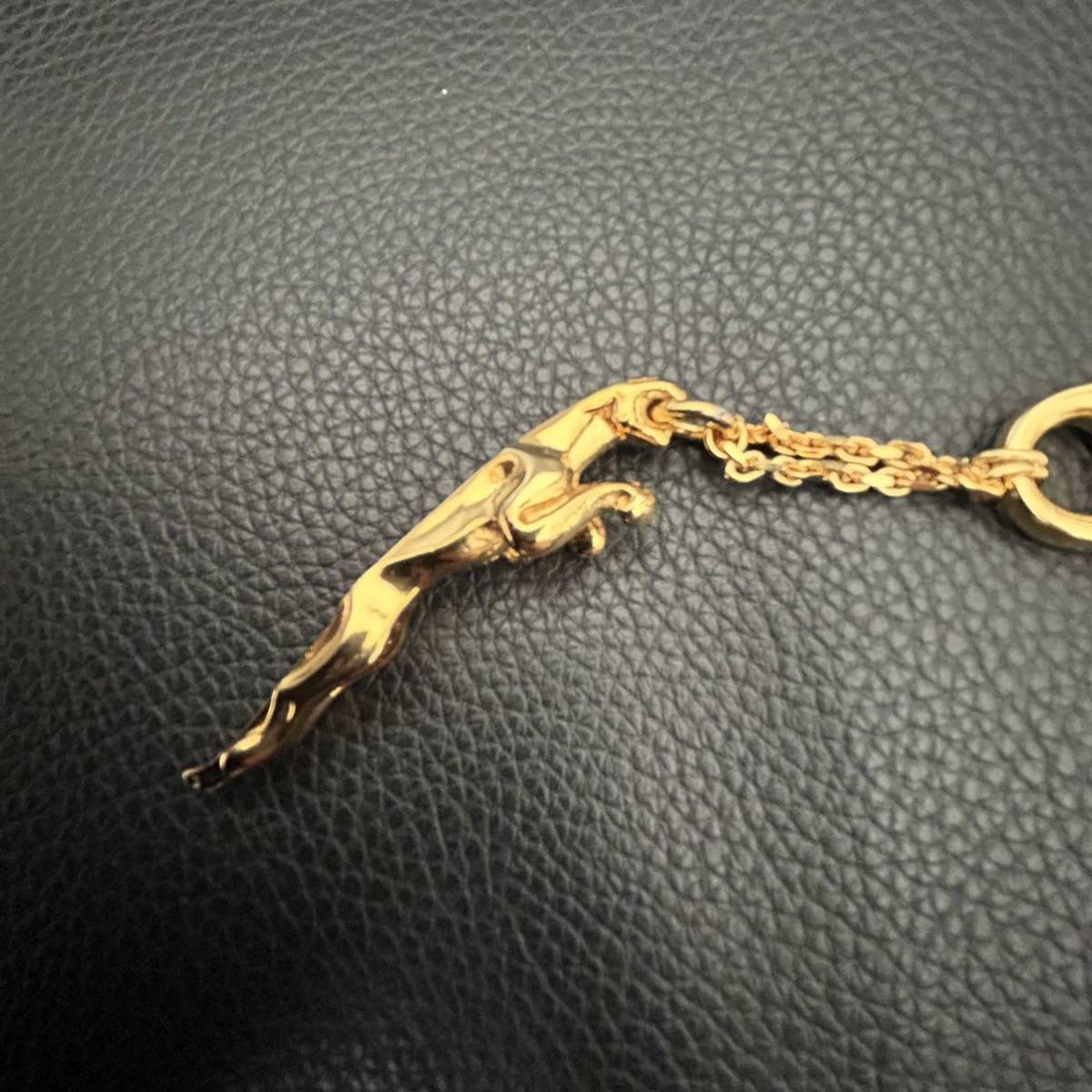  box attaching unused *JAGUAR| Jaguar original key holder key ring original Novelty not for sale * Gold 