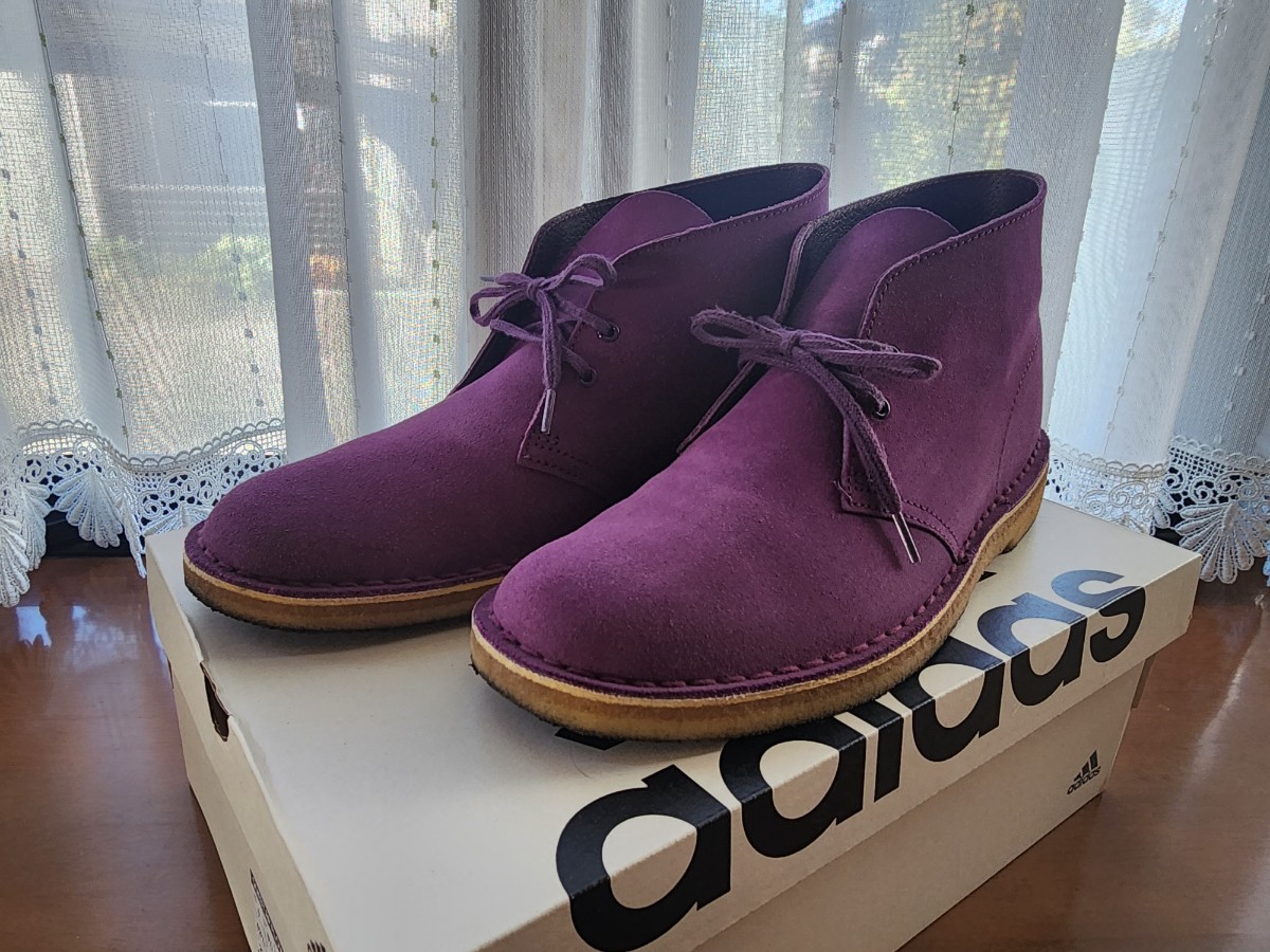 Clarks デザートブーツ スエード パープル 【USED】_画像1