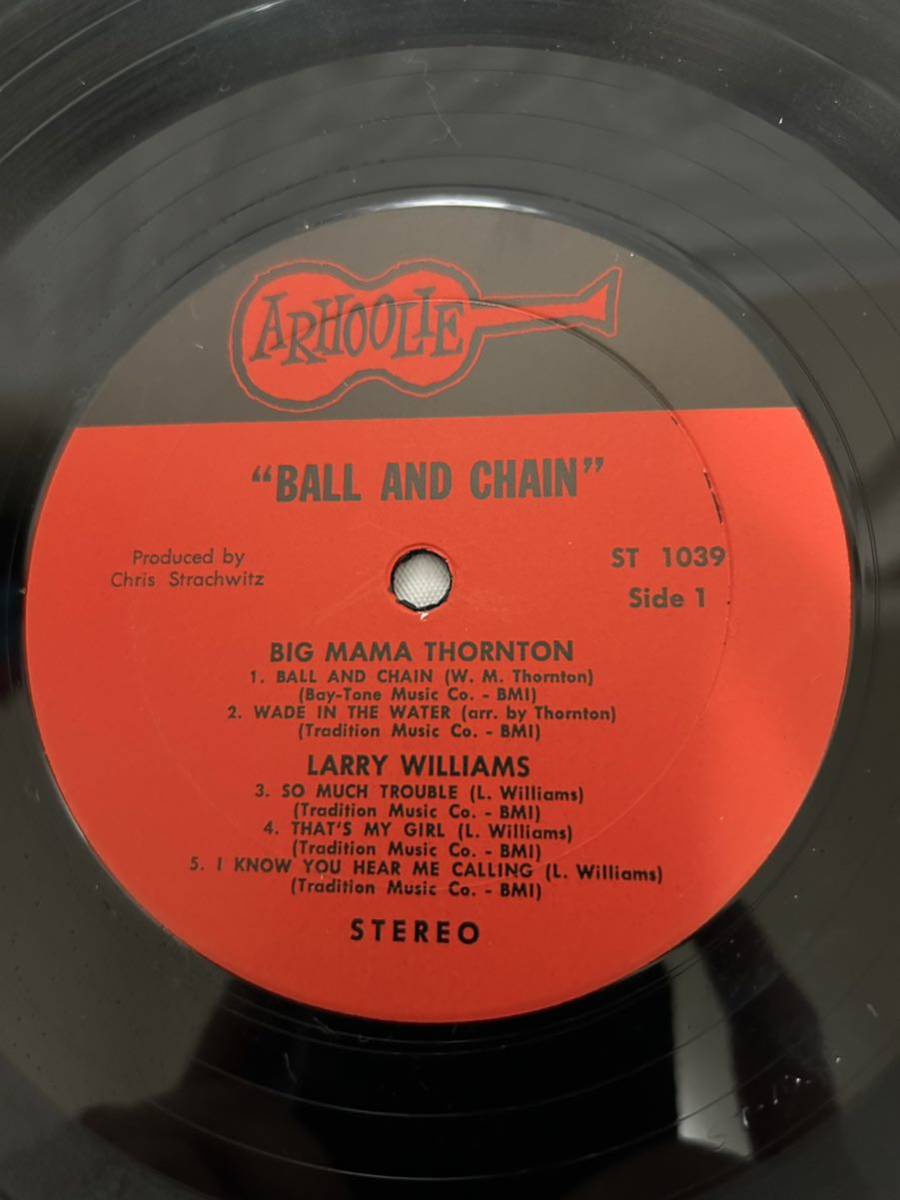 ◎R118◎LP レコード ライトニンホプキンス/BALL AND CHAIN ボールアンドチェイン/ビッグ・ママ・ソーントン/ラリー・ウィリアムズ/ST 1039_画像5