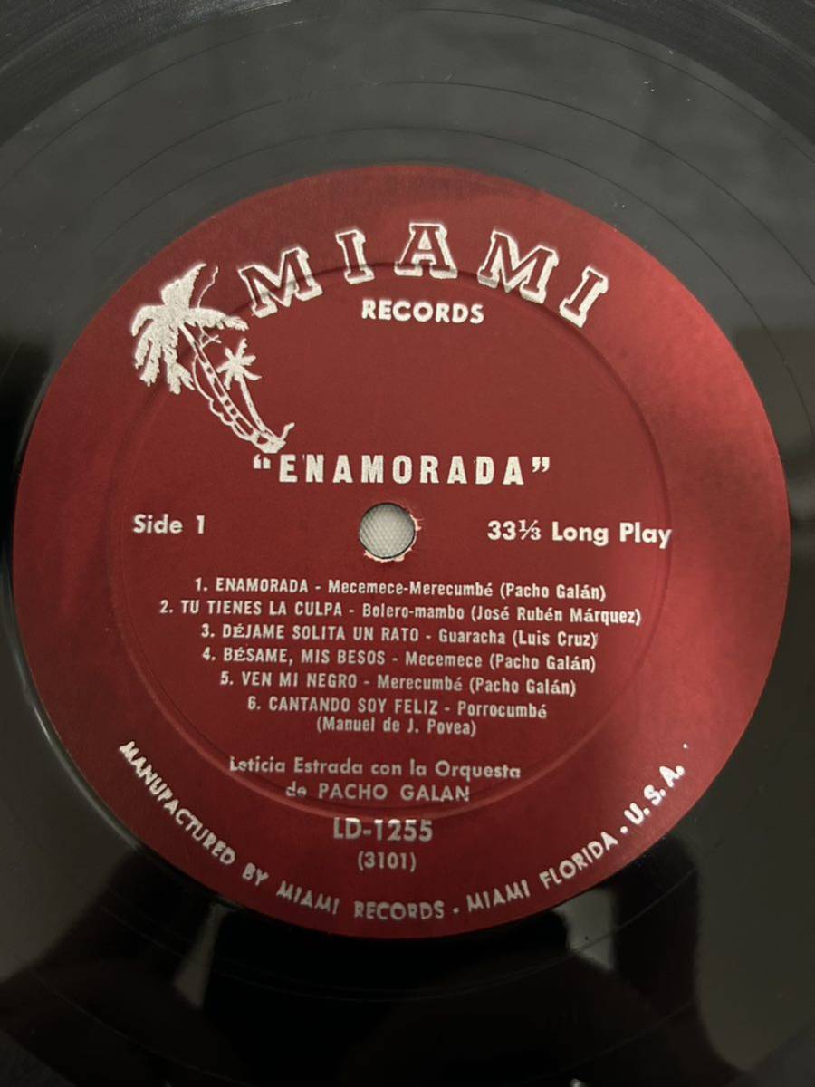 ◎R314◎LP レコード Leticia Estrada Con La Orquesta De Pacho Galan/Enamorada/LD-1255/コロンビア盤_画像5