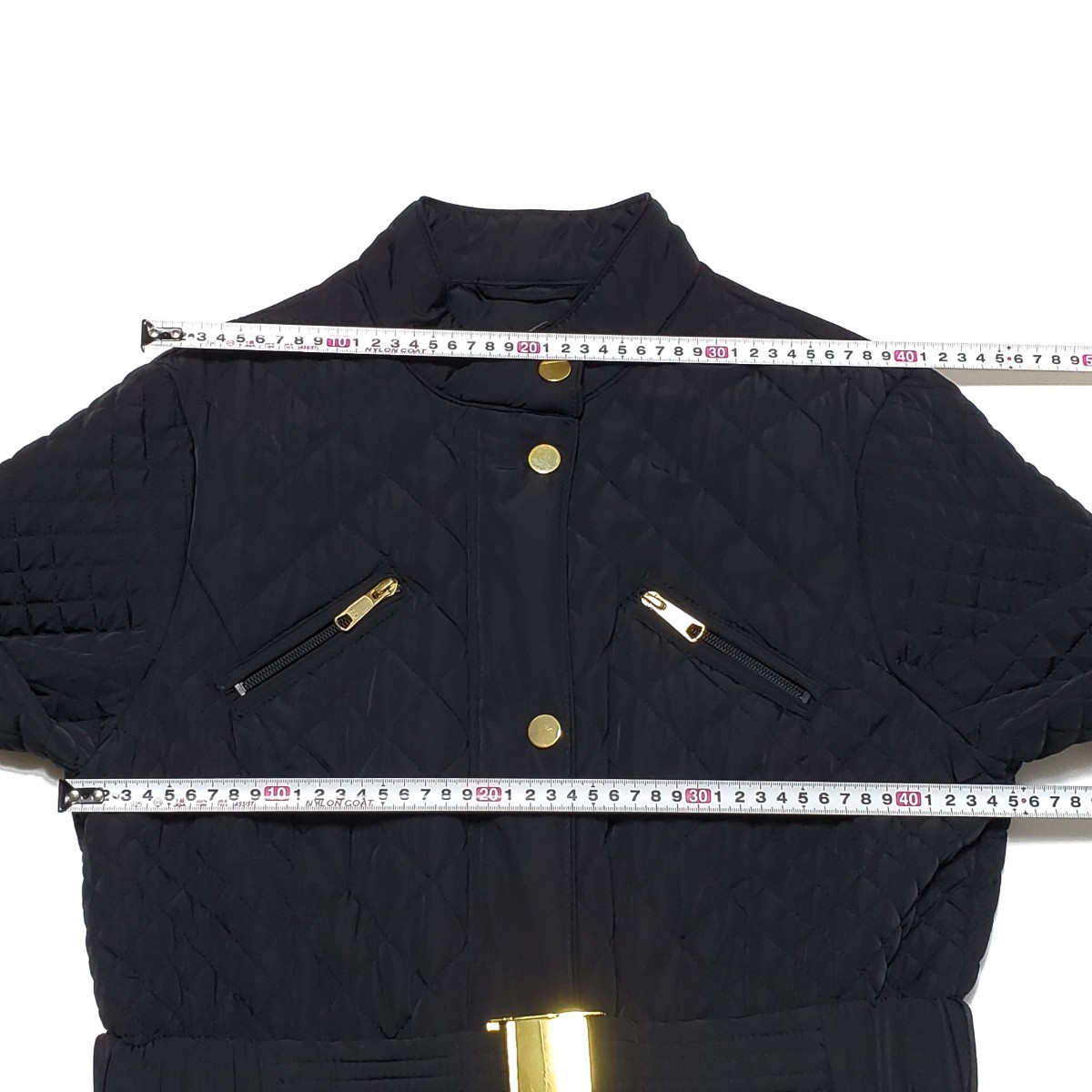 LAURA ASHLEY ローラアシュレイ 中綿 キルティングコート ジャケット ブラック サイズUK14（約L～LLサイズ相当）_画像8