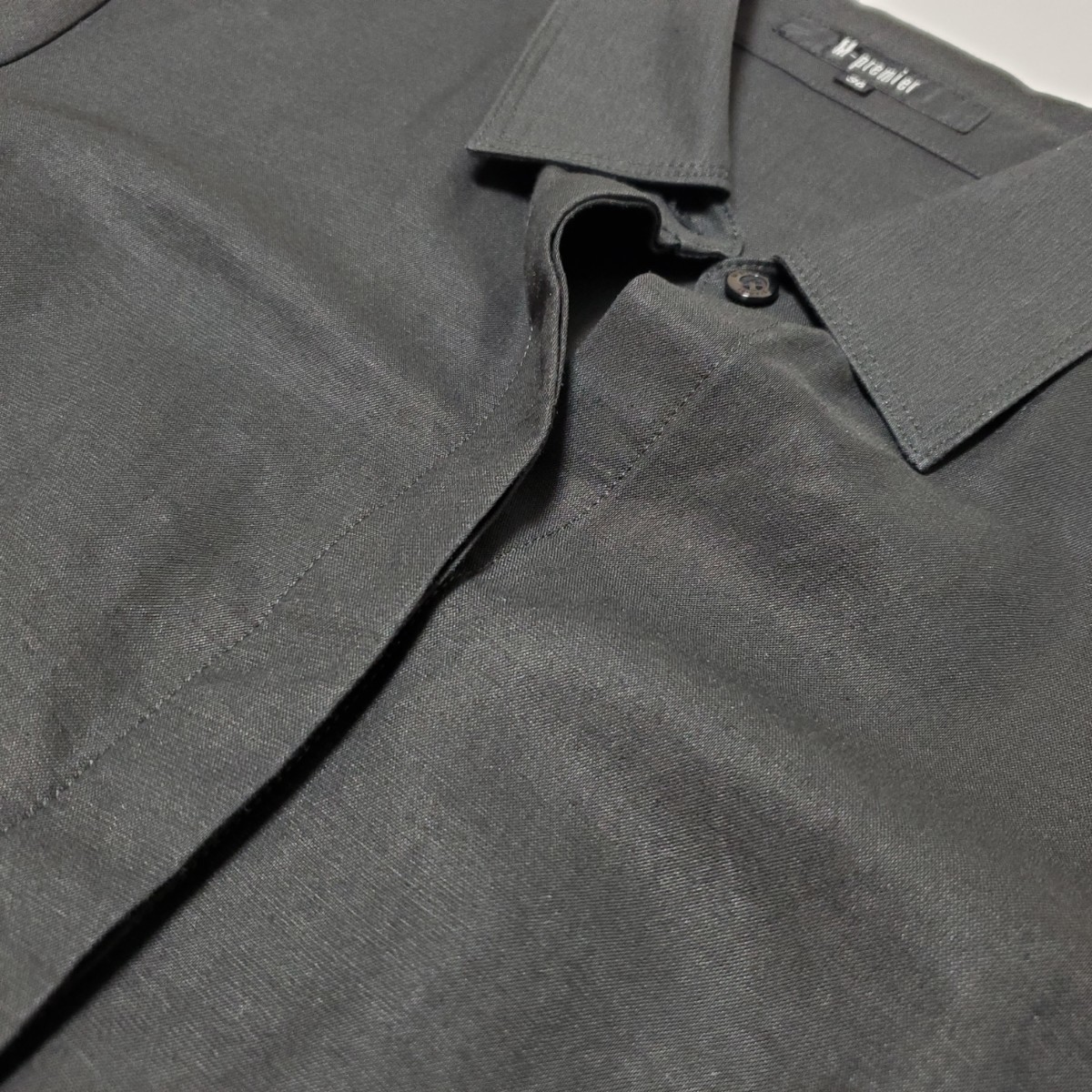 M-PREMIER エムプルミエ シャツ ブラック サイズ36（約S～Mサイズ相当）