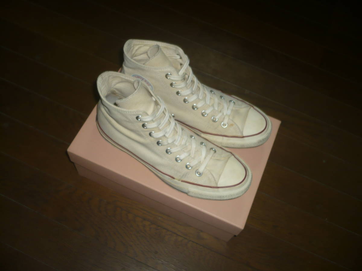 CONVERSE Addict　チャックテイラー　ハイカット　生成り　US8.5　JP27cm　 CHUCK TAYLOR　NATURAL　コンバースアディクト_画像5