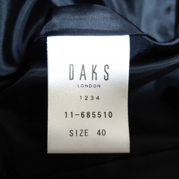 ダックス DAKS サイズ40 L - 黒 レディース 長袖/中綿/冬 コート_画像5