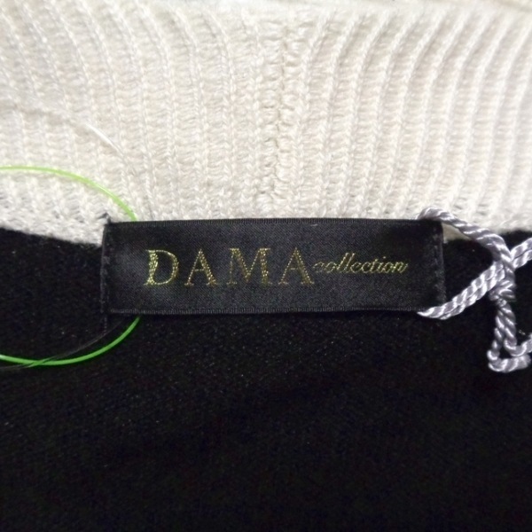 ダーマコレクション DAMAcollection カーディガン サイズS - 黒×白 レディース 長袖 トップス_画像3