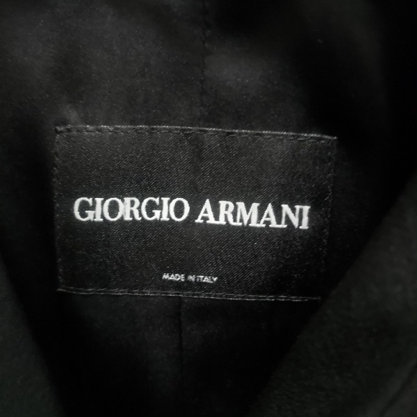 ジョルジオアルマーニ GIORGIOARMANI - 黒 レディース コート_画像3