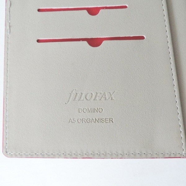 ファイロファックス Filofax 手帳 - レザー レッド 財布_画像4
