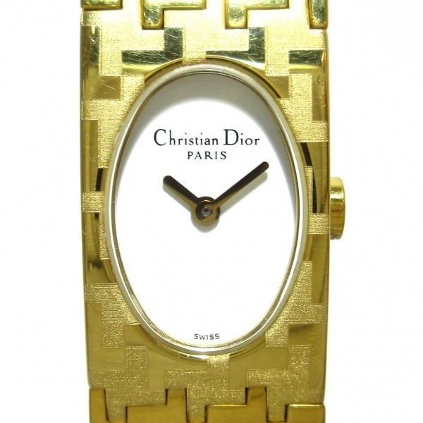 DIOR/ChristianDior(ディオール) 腕時計 - D70-150 レディース ミスディオール 白