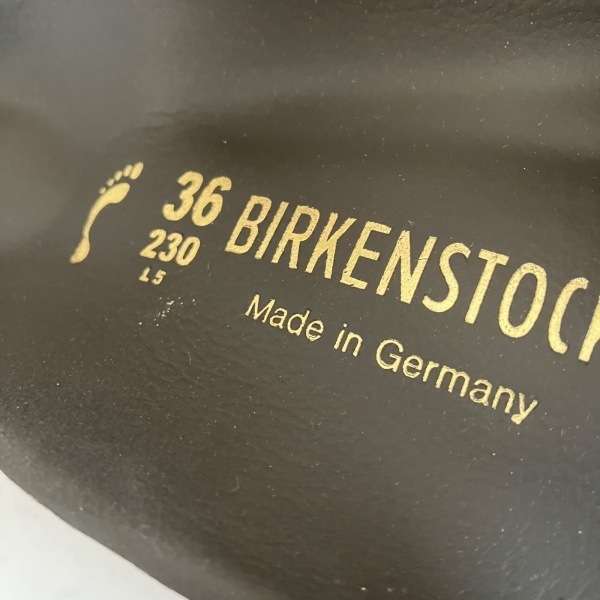 ビルケンシュトック BIRKEN STOCK サンダル 23 - 合皮 ブラウン レディース 靴_画像6