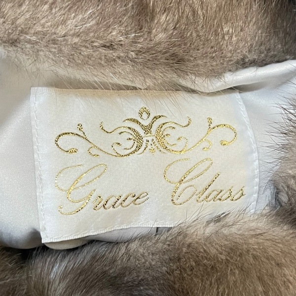 グレースクラス Grace Class サイズ36 S - ミンク グレーベージュ レディース 毛皮/七分袖/冬 コート_画像3