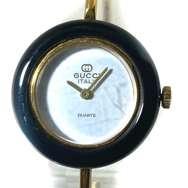 GUCCI(グッチ) 腕時計 ベゼルウォッチ 1100L レディース ホワイト