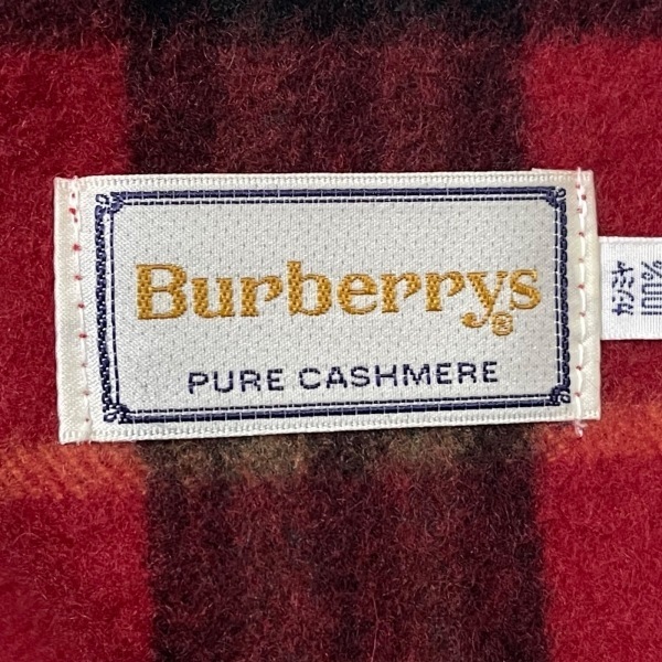 バーバリーズ Burberry's - 赤×緑×マルチ カシミヤ マフラー_画像3