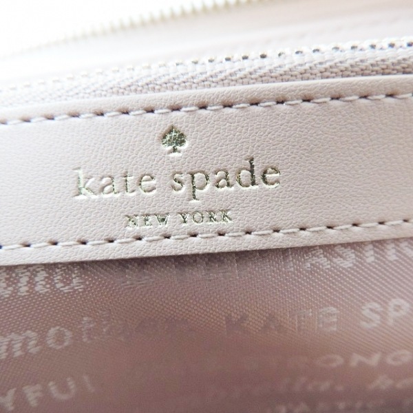 ケイトスペード Kate spade 長財布 PWRU6543B - 化学繊維 ゴールド ラウンドファスナー/ラメ 財布の画像5