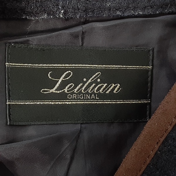 レリアン Leilian サイズ17+ XL - ダークネイビー×ダークブラウン レディース 長袖/春/秋 コート_画像3